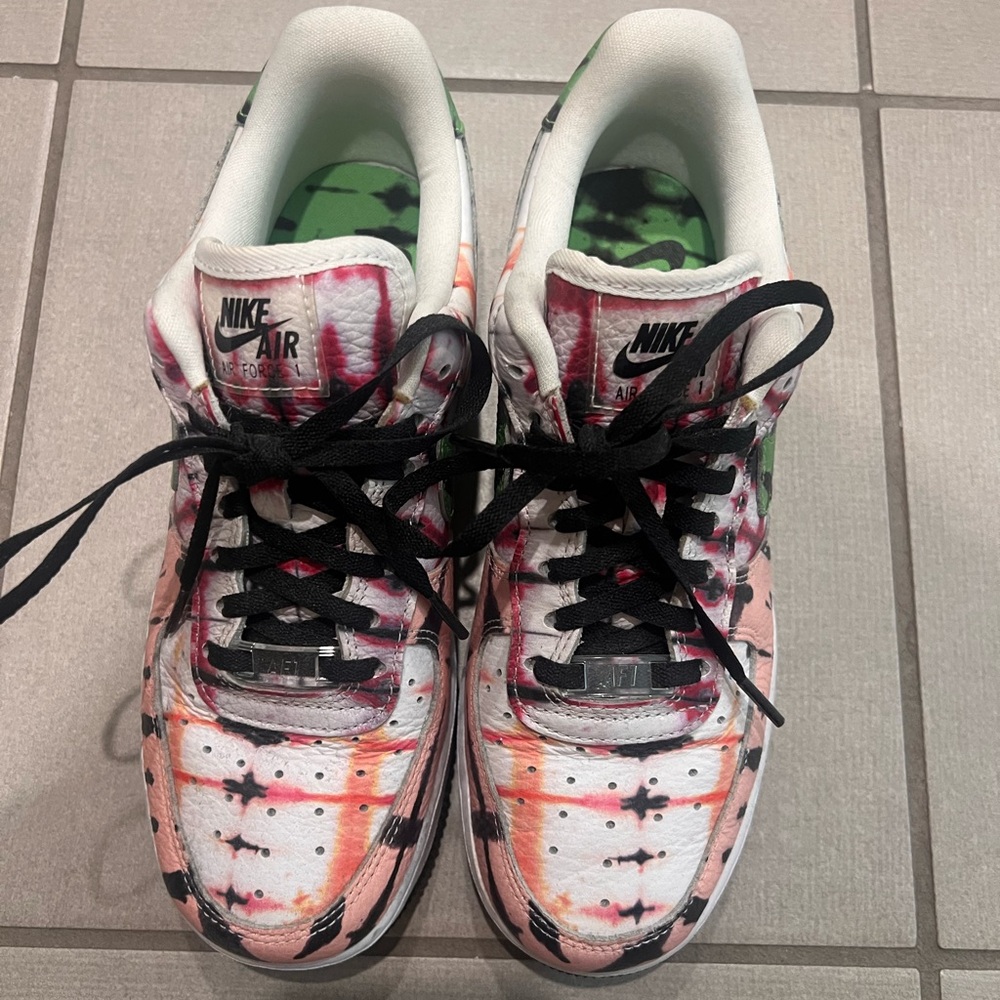 Nike Air Force 1 Multicolor Tie-Dye Sneakers
